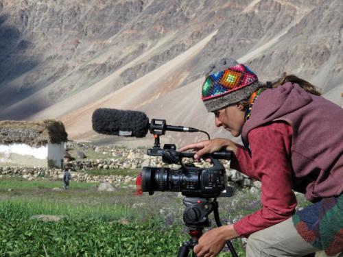 Dans les champs d’orge du village de Sking, Zanskar – Ladakh (Inde)<br />Année 2010 © Maximilian Essayie