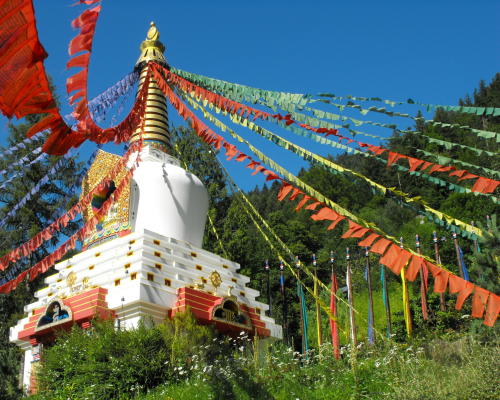 Vue générale du grand chorten.