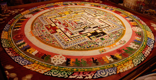 Kâlachakra mandala (mandala de sable).