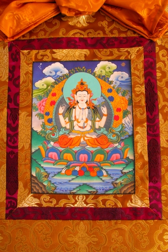 Thangka Bhikkhus (Tchènrézig)